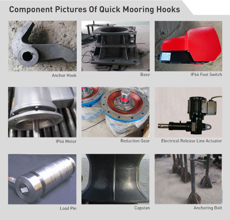 Ship Quick Release Hook QRH for dock mooring